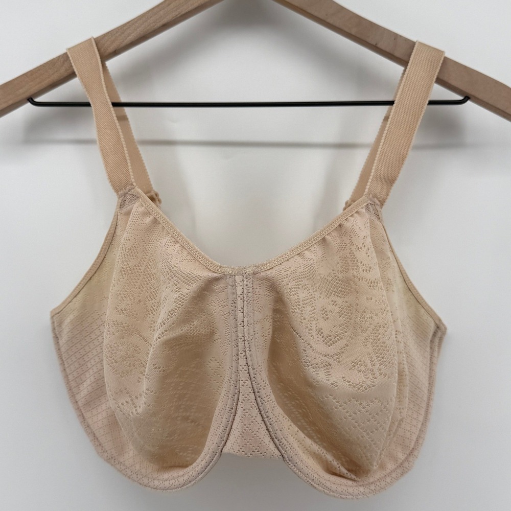 Wacoal 857210 Visual Effects Minimizer Bra Sand Beige 36J Full Coverage
